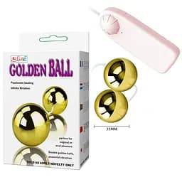 Вагінальні кульки LyBaile Golden Ball, 3.5 см, золотистий - мініатюра 11