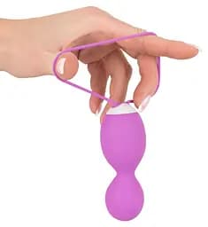 Вагінальні кульки Sweet Smile Remote Controlled Rotating Love Balls, 16 см, фіолетовий - мініатюра 4
