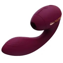 Вакуумний вібратор Kistoy Tina Mini Violet, вагінально-кліторальний KisToy SO4953 91838 - мініатюра 2