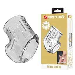 Насадка на пеніс Pretty Love Penis Sleeve, 7.2 см (прозорий) - мініатюра 7