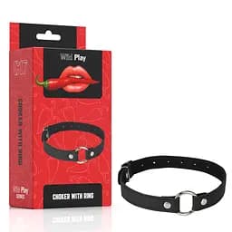 Нашийник Erospace Wild Play Choker With Ring C17 чорний - мініатюра 9