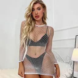 Міні-сукня відкрита та спокуслива S/M/L біла K0758-2