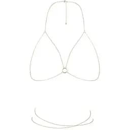 Цепочка портупея Bijoux Indiscrets Magnifique Bra Chain - Gold