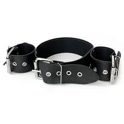 Нашийник з натуральною шкірою Art of Sex - Bondage Collar with Handcuffs Art of Sex SO6618 95289