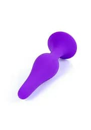 Анальна пробка - Silicone Purple Plug M - мініатюра 3