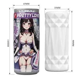 Мастурбатор Pretty Love Pop-Top Can Masturbator Purple - мініатюра 4