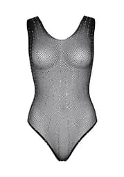 Leg Avenue Rhinestone fishnet bodysuit OS Black One size - мініатюра 5