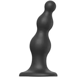 Насадка для страпону Strap-On-Me Dildo Plug Beads Black L
