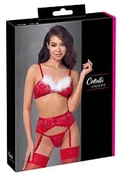Комплект Cottelli Lingerie X-Mas Bra Set S/M (червоний) - мініатюра 9