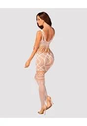 Боді Obsessive Bodystocking G330 S/M/L білий - мініатюра 5