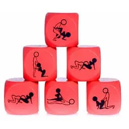 Игральный кубик для секса Grammi 1 шт (красный)