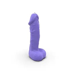 Свічка у вигляді члена Pure Bliss Big Violet 18 см - мініатюра 4