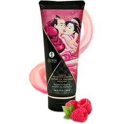 Масажний крем Shunga Massage Cream зі смаком малини 200 мл