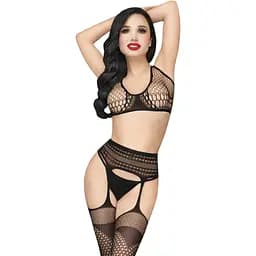 Комплект белья Penthouse Lingerie Smoking Gun S-L черный