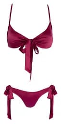 Комплект Cottelli Lingerie Bra and Briefs S/M червоний - мініатюра 5