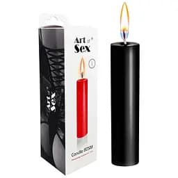 Воскова низькотемпературна свічка Art of Sex size M 15 см, чорний