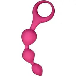 Анальные шарики Alive Triball Pink силикон 2 см