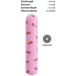 Мінівібратор Beau coeur Cherry Mini Vibrato - мініатюра 6