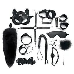 Набір Art of Sex - Maxi BDSM Set Leather, 13 предметів, натуральна шкіра, Чорний Art of Sex SO7139 95173