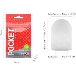 Мастурбатор Tenga Pocket BLock Edge - мініатюра 2