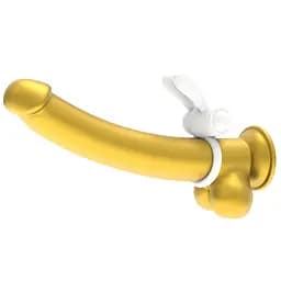 Ерекційне кільце з вібрацією Lovetoy Power Clit 7.5 см білий - мініатюра 6