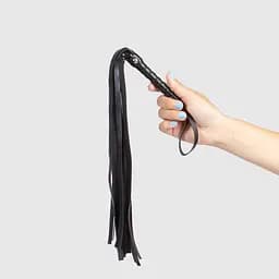 Батіг - Secret Play BDSM Playing Kinky Black Bondage Whip - мініатюра 3