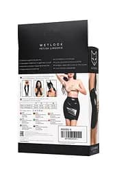 Спідниця Glossy Wetlook Leanne XL (чорний) - мініатюра 11