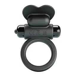 Віброкільце Pretty Love Vibrant Penis Ring Debonaire 8.5 см чорний - мініатюра 4