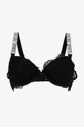 Комплект стрінги + пояс для панчох жіночий Hana's Heart 86894 85B Чорний