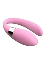 Вібратор для пар V-Vibe Pink, USB, 7 Function, Remote Control - мініатюра 3