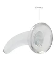 Фалоімітатор - Realrock Dildo 4,5" Transparent - мініатюра 4