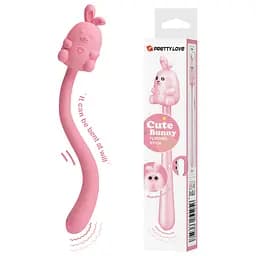 Вібратор Pretty Love Cute Bunny Pink, 7 vibration functions - мініатюра 2