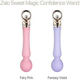 Вібромасажер із підігрівом Zalo Sweet Magic Confidence Wand Fairy Pink - мініатюра 9
