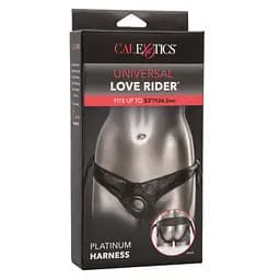 Трусики для страпона Universal Love Rider Platinum Harness, шкірозамінник, чорні