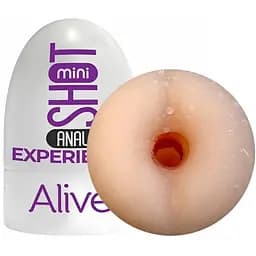 Мастурбатор Alive Mini Shot Anal Experience телесный