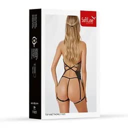 Комплект білизни SoftLine Collection 11025, M (чорний) - мініатюра 4