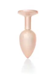 Анальна металева пробка Plug-Jewellery Pearl Gold PLUG- Clear S Boss Series 64-00129 100343 - мініатюра 6