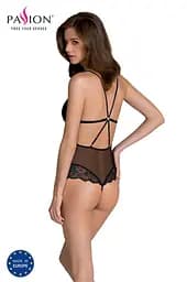 Сітчасте боді з мереживним ліфом Passion DELIENA Body L/XL black - мініатюра 2