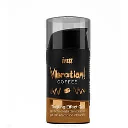 Жидкий вибратор Intt Vibration Coffee 15 мл со вкусом кофе эффект вибрации до 30 минут