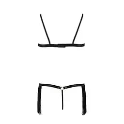 Комплект білизни Passion KASSANDRA Set OpenBra black L/XL - мініатюра 6