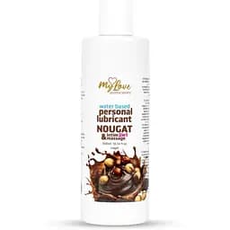 Універсальний лубрикант та масажний гель MyLove Aroma Series Intim&Massage Nougat 300 мл - мініатюра 1