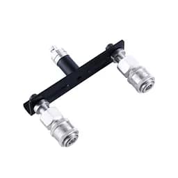 Подвійний коннектор для секс-машин Hismith Quick Connector Adapter with Double Head система KlicLok - мініатюра 6