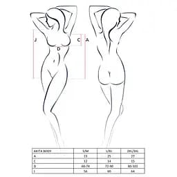 Боді з високим вирізом стегна AKITA Body red - Passion Exclusive L/XL - мініатюра 7