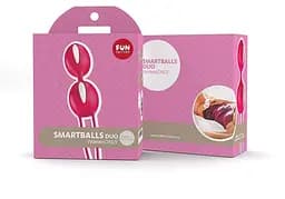 Fun Factory Smartballs Duo вагінальні кульки, 9.5х3.6 см (червоний з білим) Fun Factory FNF34135 98465 - мініатюра 3