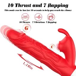 Вібратор B-Series Silicone Vibrator, силіконовий, 10 поштовхів і 7 коливань Boss Series 63-00080 103506 - мініатюра 8