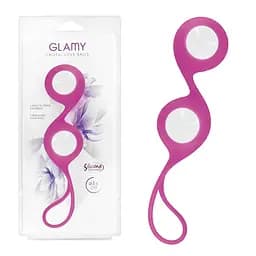 Вагінальні кульки Glamy Cristal Love, 15.5 см, рожевий - мініатюра 2