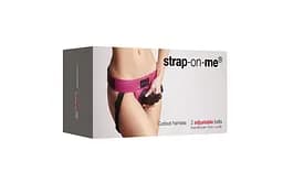 Труси для страпону Strap-On-Me Leatherette Harness Curious Fuchsia Strap-on-me SO7813 97668 - мініатюра 7