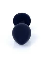 Анальна пробка - Jewellery Silicone Black Plug M Pink - мініатюра 5