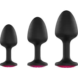 Анальна пробка Dorcel Geisha Plug Ruby M з кулькою всередині створює вібрації діаметр 3.2 см - мініатюра 5