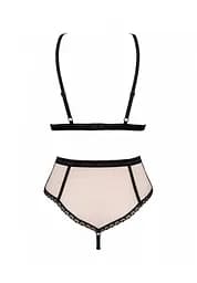 Комплект білизни Obsessive Lilines S/M рожевий - мініатюра 6